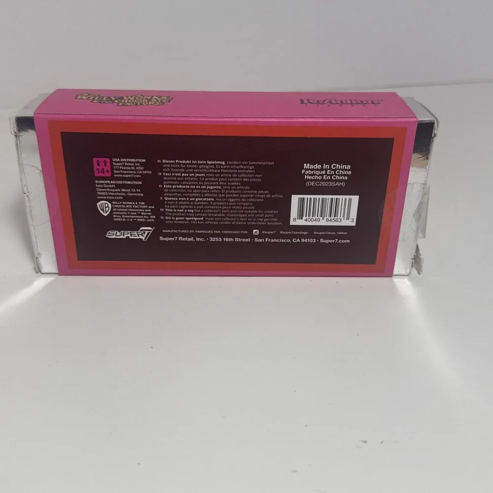 Willy Wonka and the Chocolate Factory Wonka Bar‎ ReAction Figure Open Box